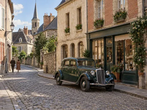 Historic streets: color illustration