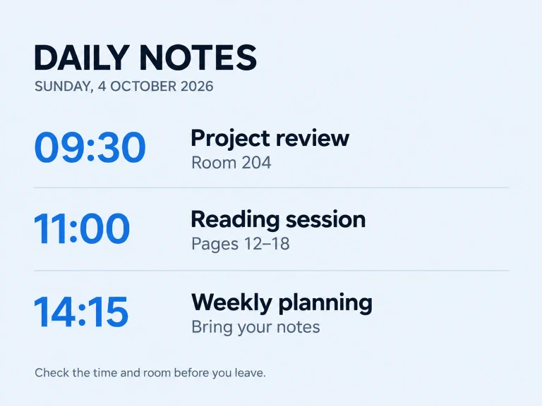 Clear reference example of Screenshots and small text